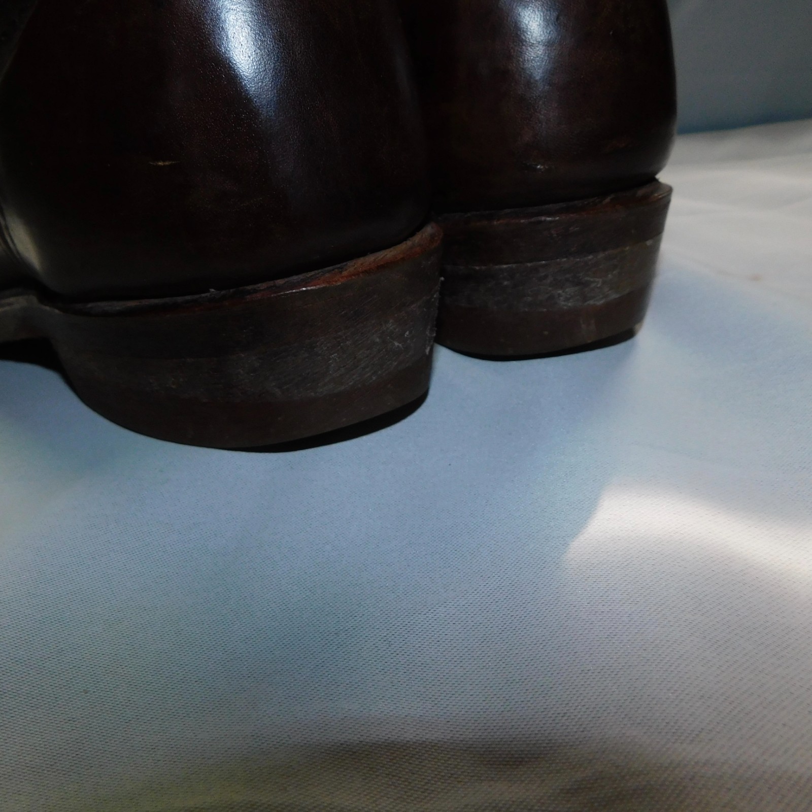 Red Wing Mens 10 B NARROW 1155 Pecos Brown Leather Boots Soft Toe USA VTG