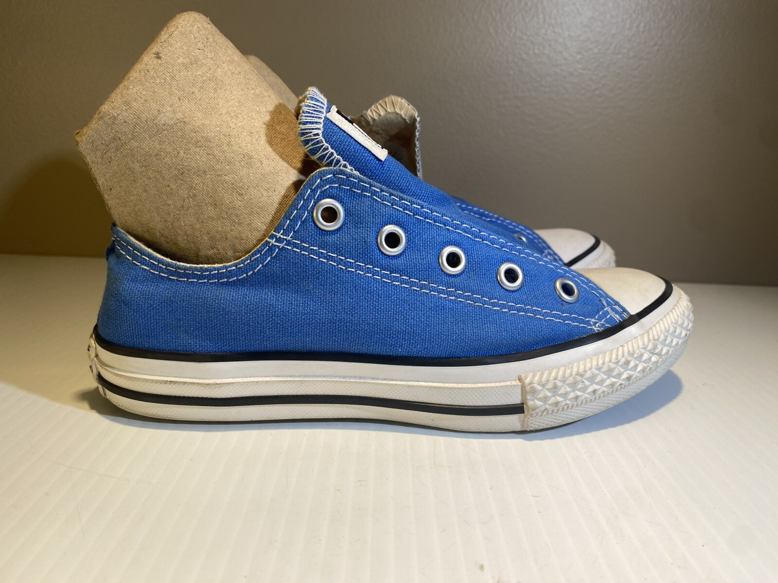 Converse Shoes Kids 1 Royal Blue All Star Sneakers Casual School City Walking