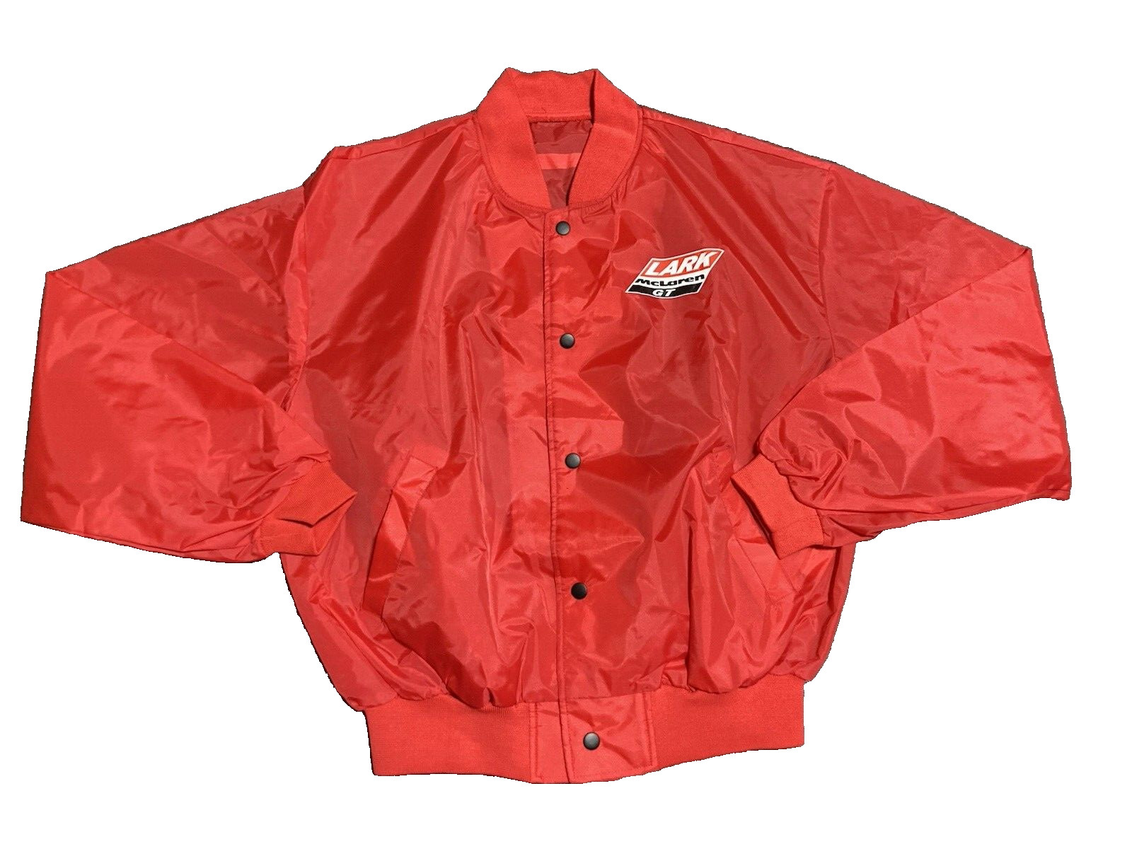 McLaren GT Lark Novelty Nylon Jacket One Size Red Made In China Vintage 90’s