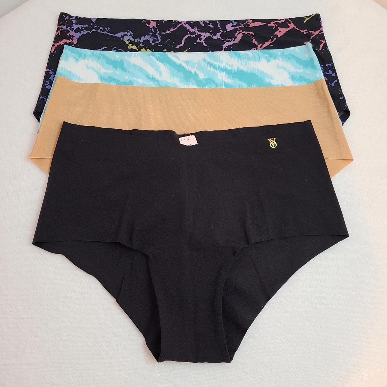 4 Pairs Seamless No-show Nylon Hipster Panties – Assorted Brands