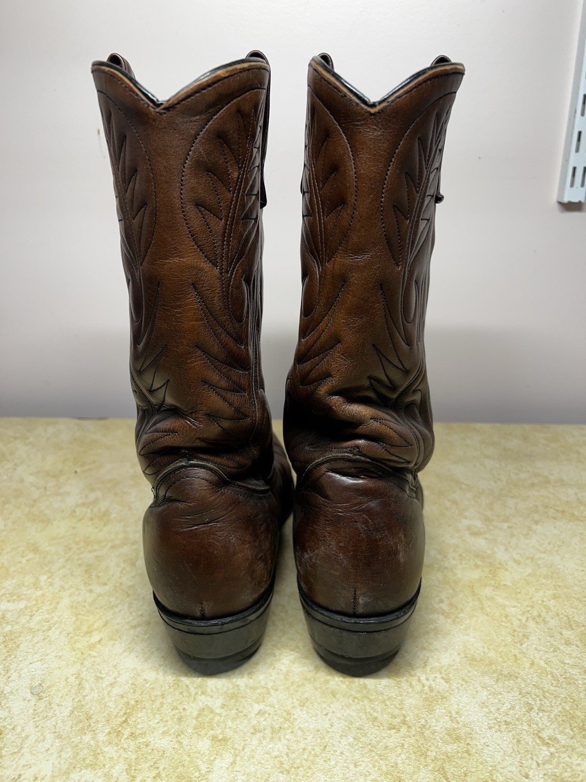 Vtg Red Wing Pecos Cowboy Boots 9801-1 Brown Men’s 10 D Good Year Made in USA