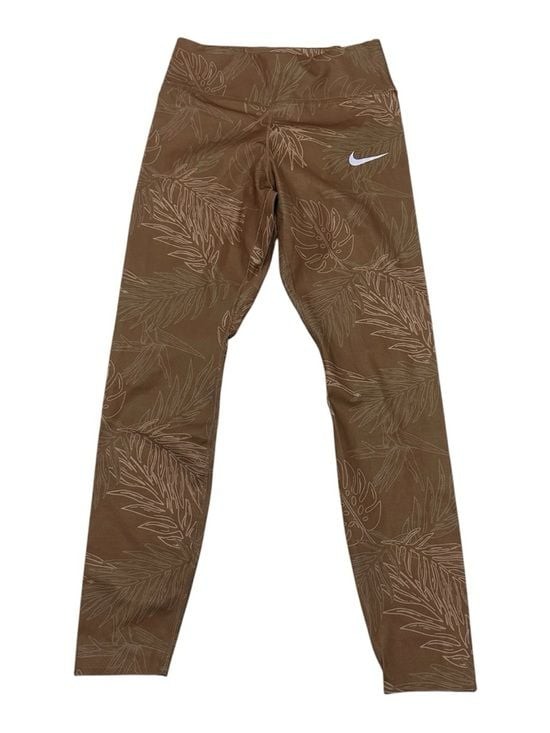 Nike One Luxe Size Small Mid-Rise 7/8 Leggings Color Dark Driftwood