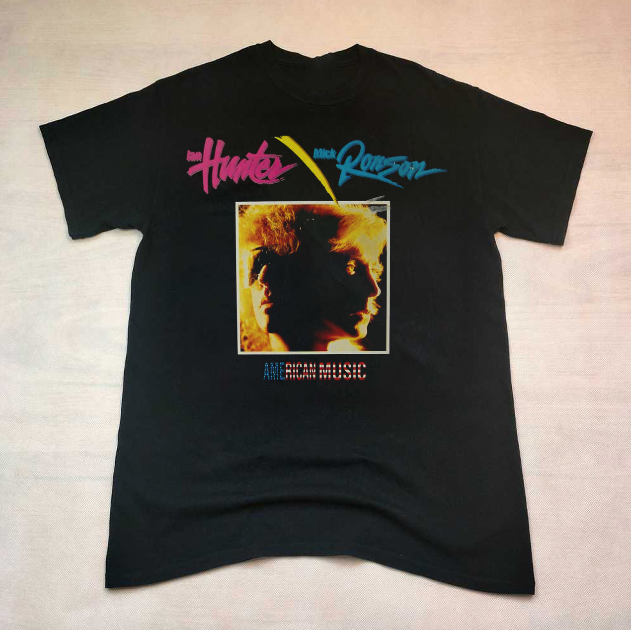 Ian Hunter And Mick Ronson American Music Unisex T-Shirt All Size GE881