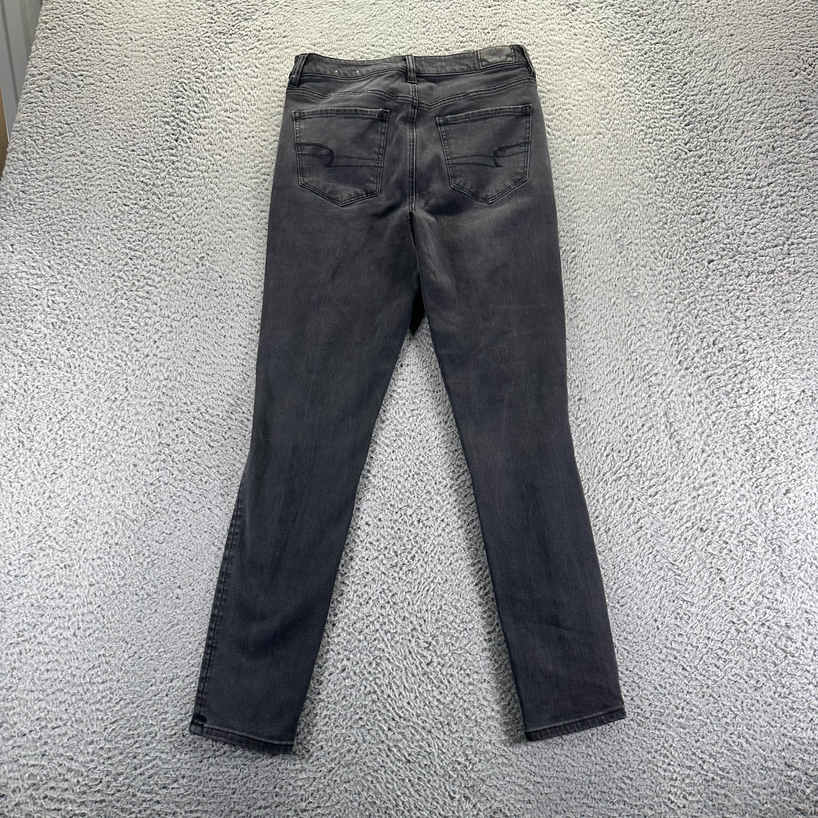 American Eagle Outfitters Jeans Womens 8 Black Denim Cotton Jegging Distressed