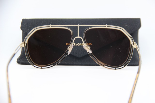 NEW DOLCE & GABBANA DG 2176 488/73 GOLD HAVANA AUTHENTIC SUNGLASSES 59-15
