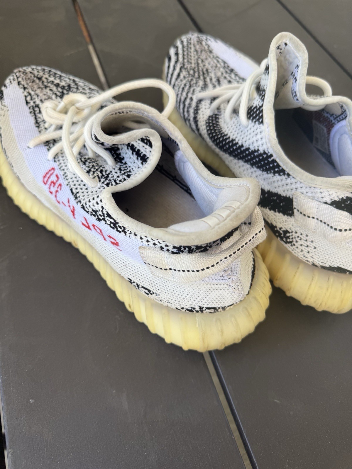 Adidas Yeezy Boost 350 V2 Low Zebra Size 11 *No Box 791001 Black White