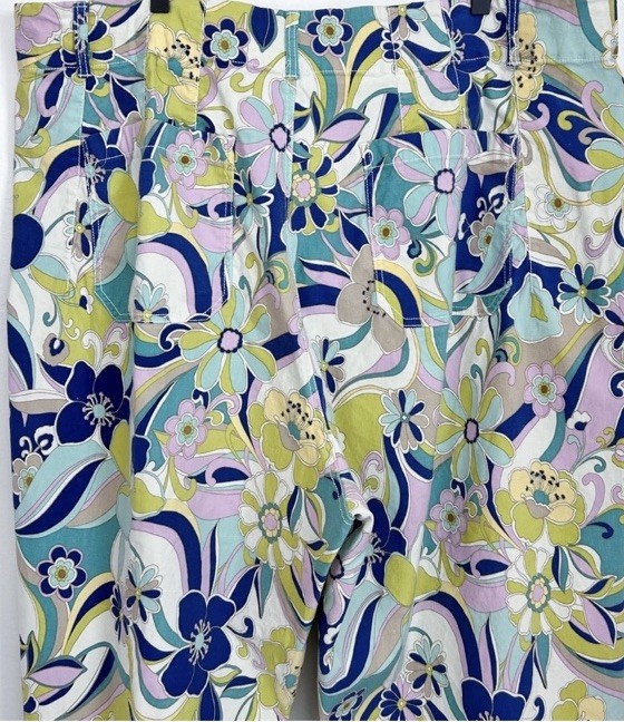 Anthropologie Maeve The Colette Wide Leg Flower Power Pants 21/22