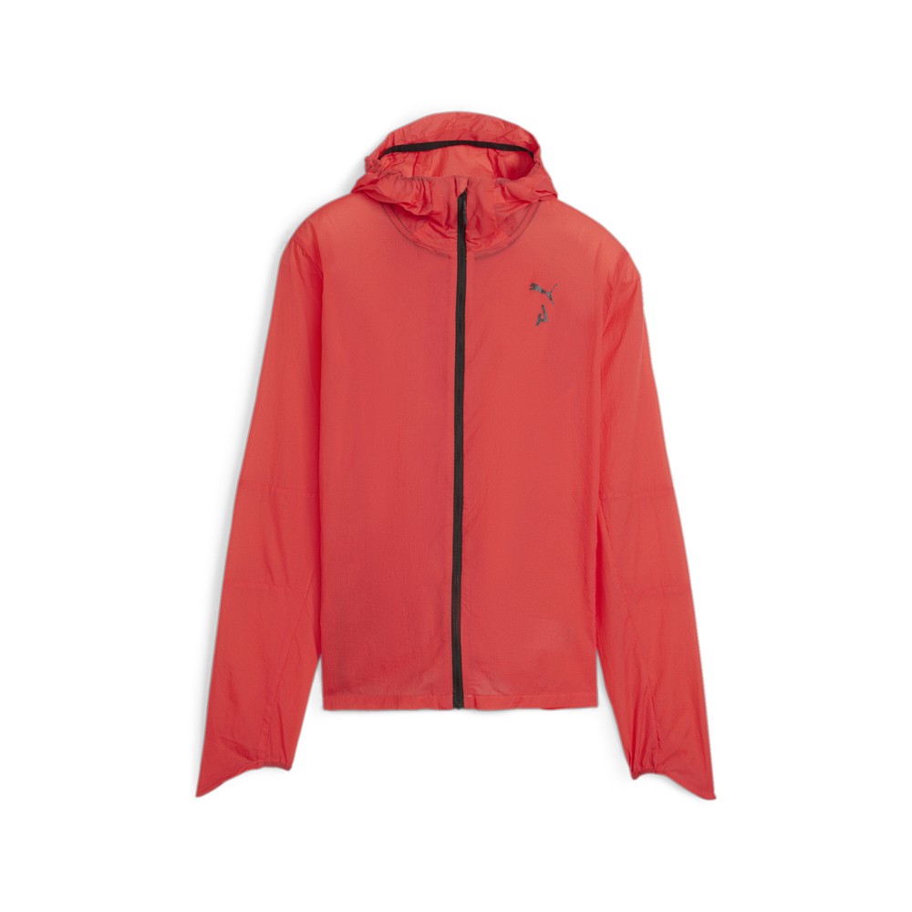 PUMA W Seasons Ultra Lightweight Trail Jacket Womens Red Casual Athletic Outerwe