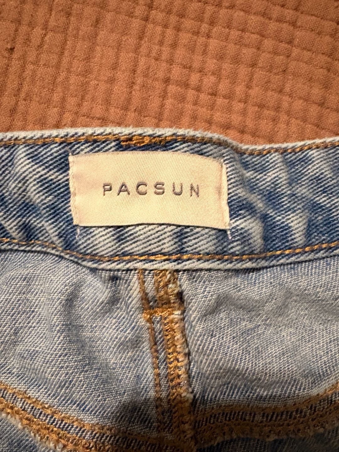 PacSun Ivy High Rise Festival Distressed Denim Shorts