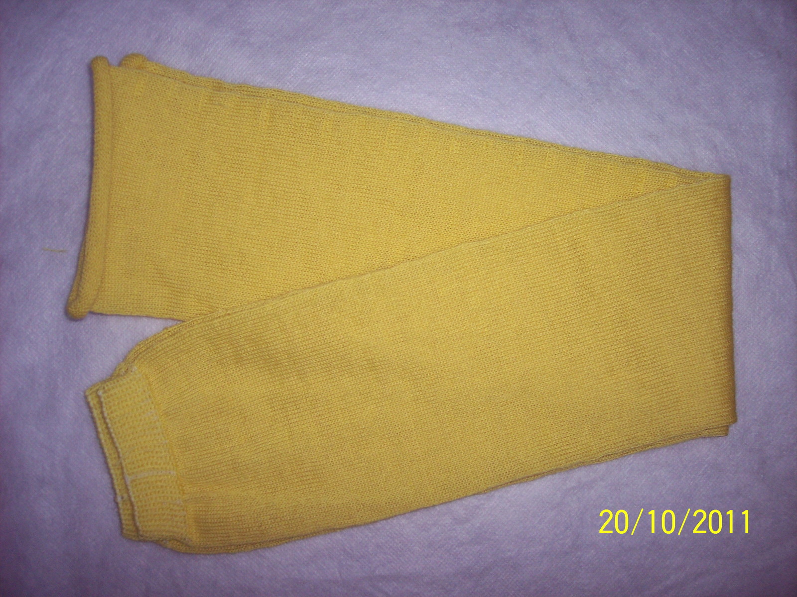 Calze Scaldamuscoli Tinta Unita GIALLONE 100% Lana Merinos
