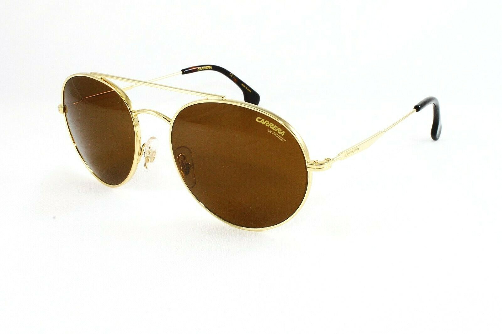 Carrera men’s round Sunglasses CA131S 06J Gold Havana Brown Lens Size 56mm NWT