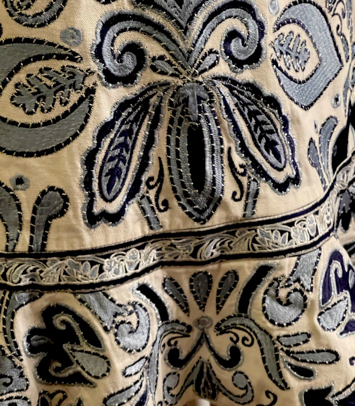 Alice + Olivia Kaiser Embroidered Canvas Mini Dress NWT $695.00 Sz 14