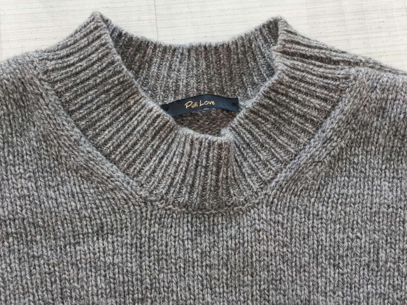 Pull Love Firenze 100% wool mens jumper size XXL grey