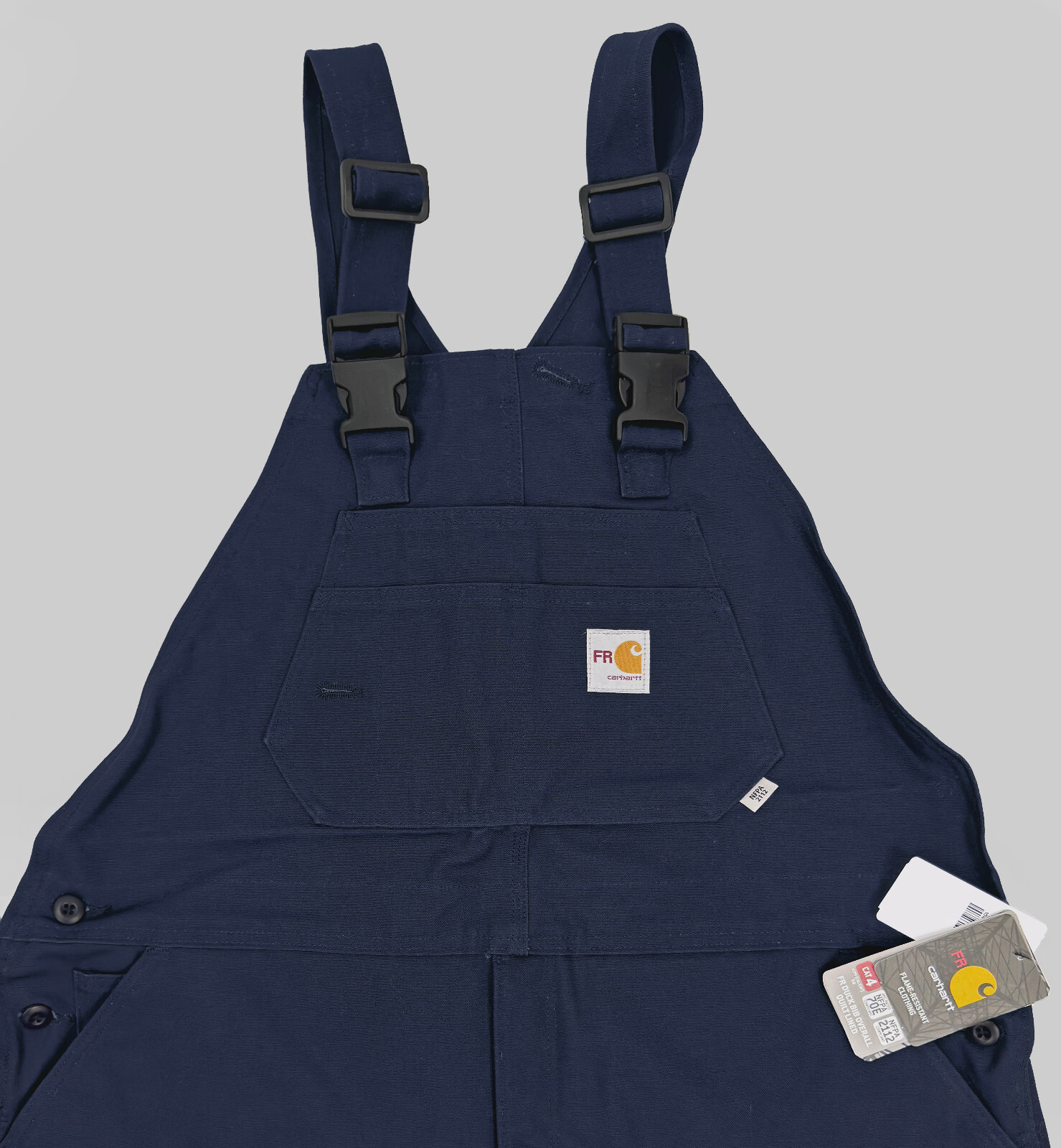 Carhartt FR NFPA CAT4 100% Cotton Duck Bib Quilt Lined Overall Men’s Large 40/28