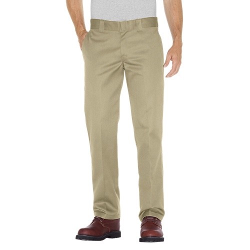 Dickies Mens twill work Pants Slim Fit Straight Leg khaki size 32×30 or 36×30