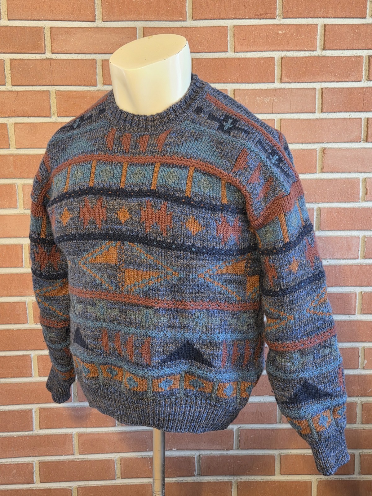 Quill’s Woollen Market 107cm 42in Large Ireland Wool Chunk Knit Heavy Sweater