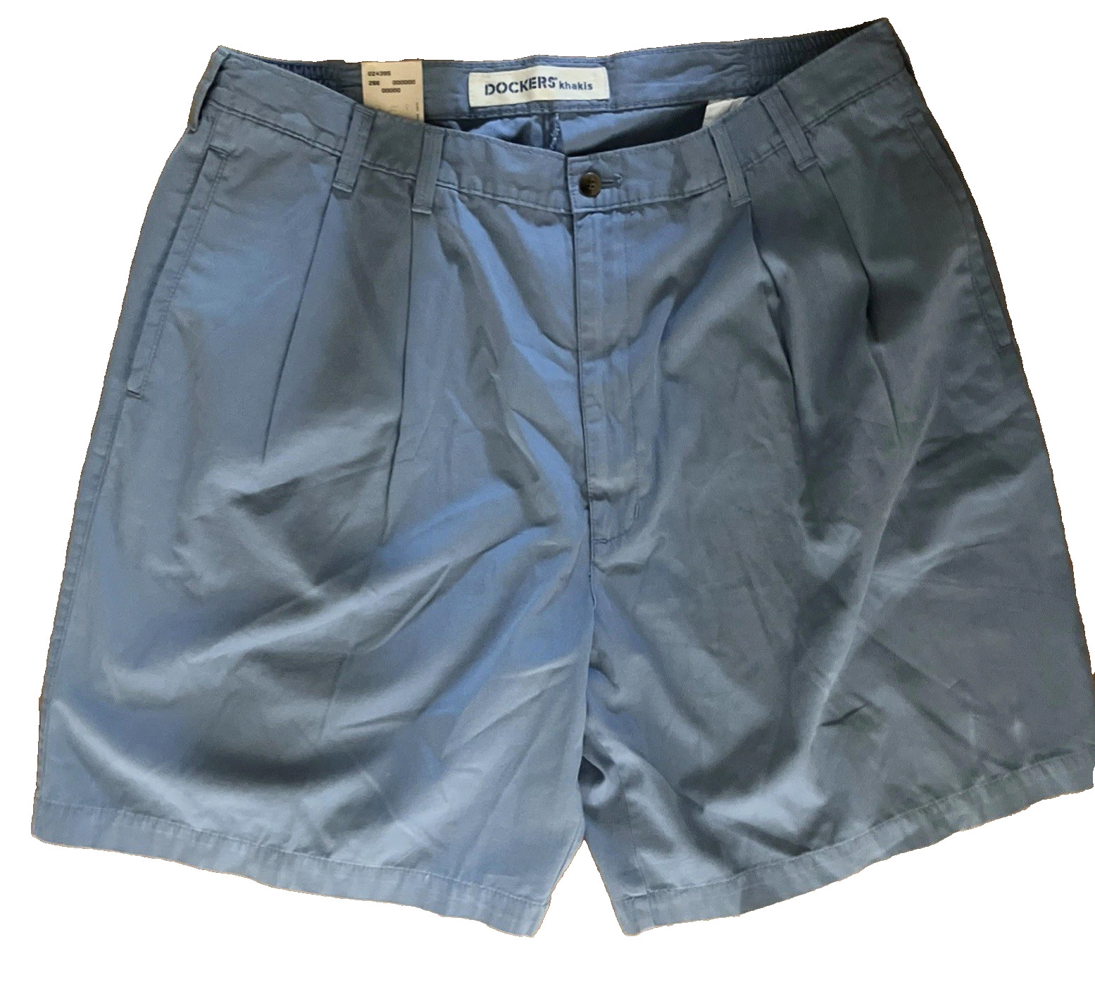 NWT Dockers Men’s size 40 Pleated Stain Defender Standard Length 7″ Inseam Blue