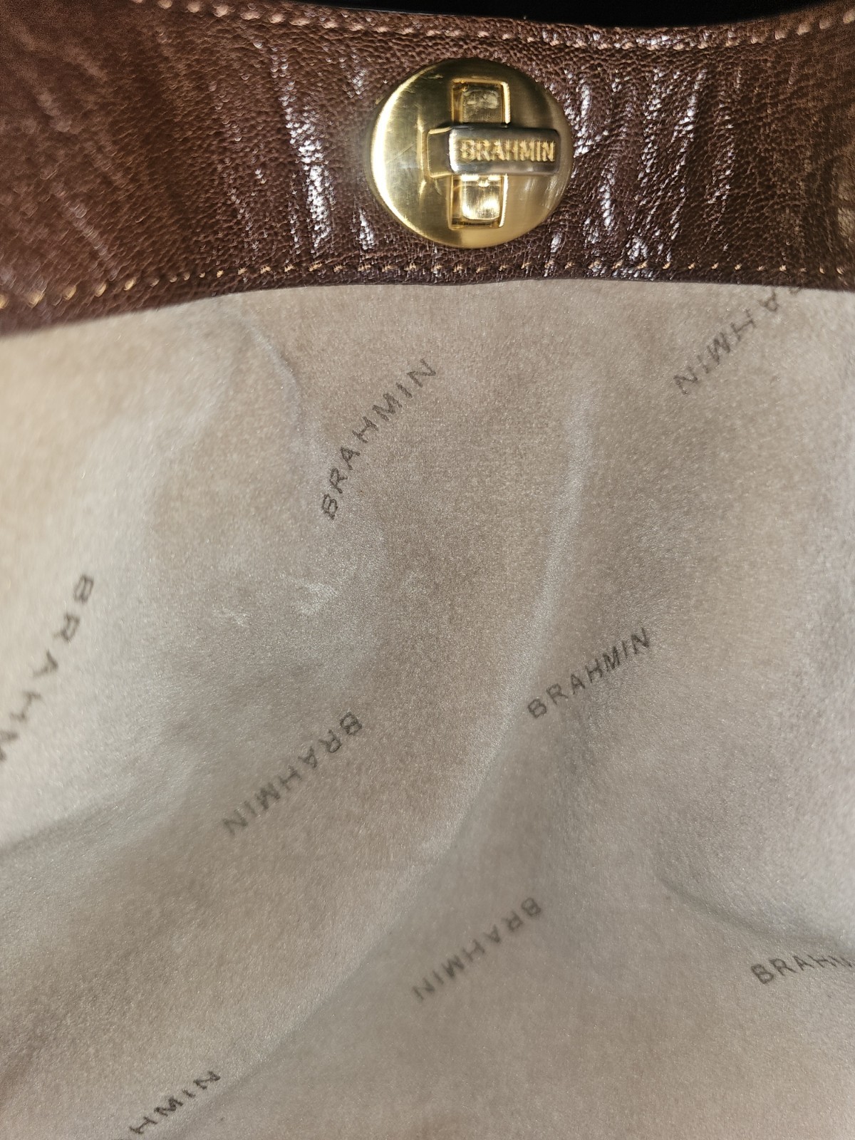 Brahmin leather tote bag