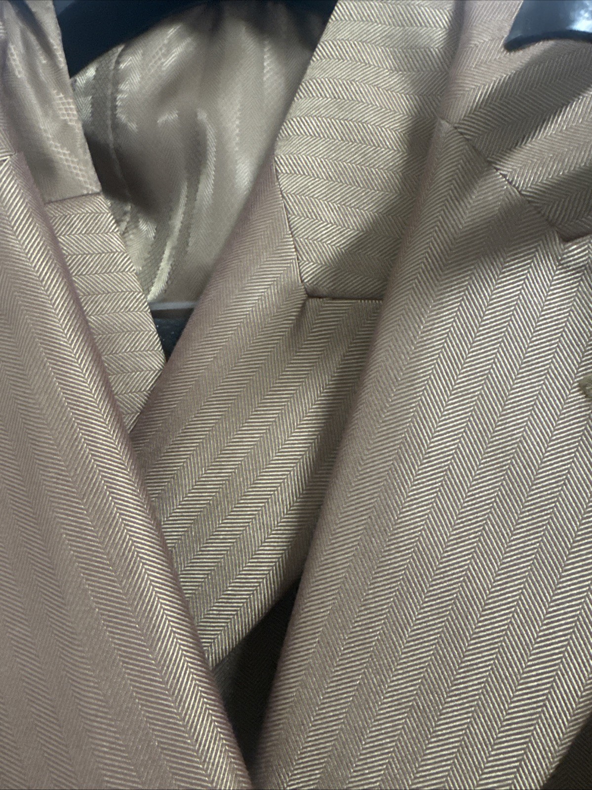 Fortino Landi 3PC Men’s Double Button Vested Fashion Suit Brown Tan 52R/46W NWT