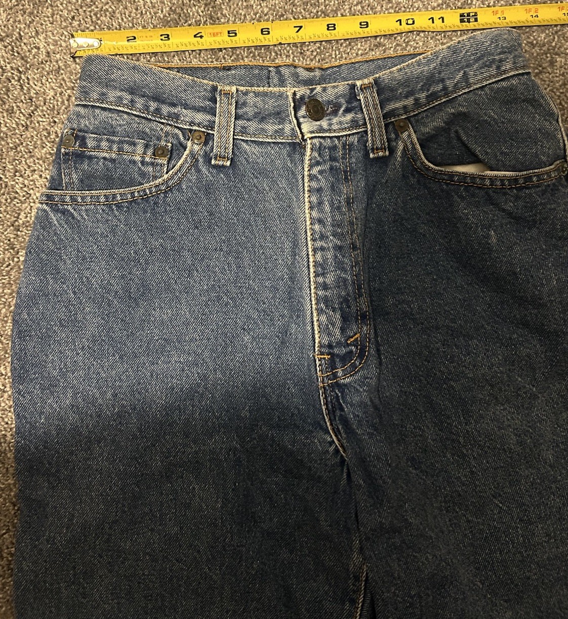 Levi Strauss & Co Blue Cotton Denim Jeans Measurements Pics
