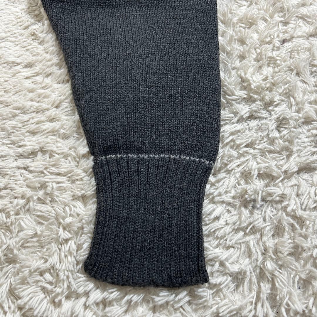 Two Moon Black Half-Zip Sweater Size M Ribbed Knit