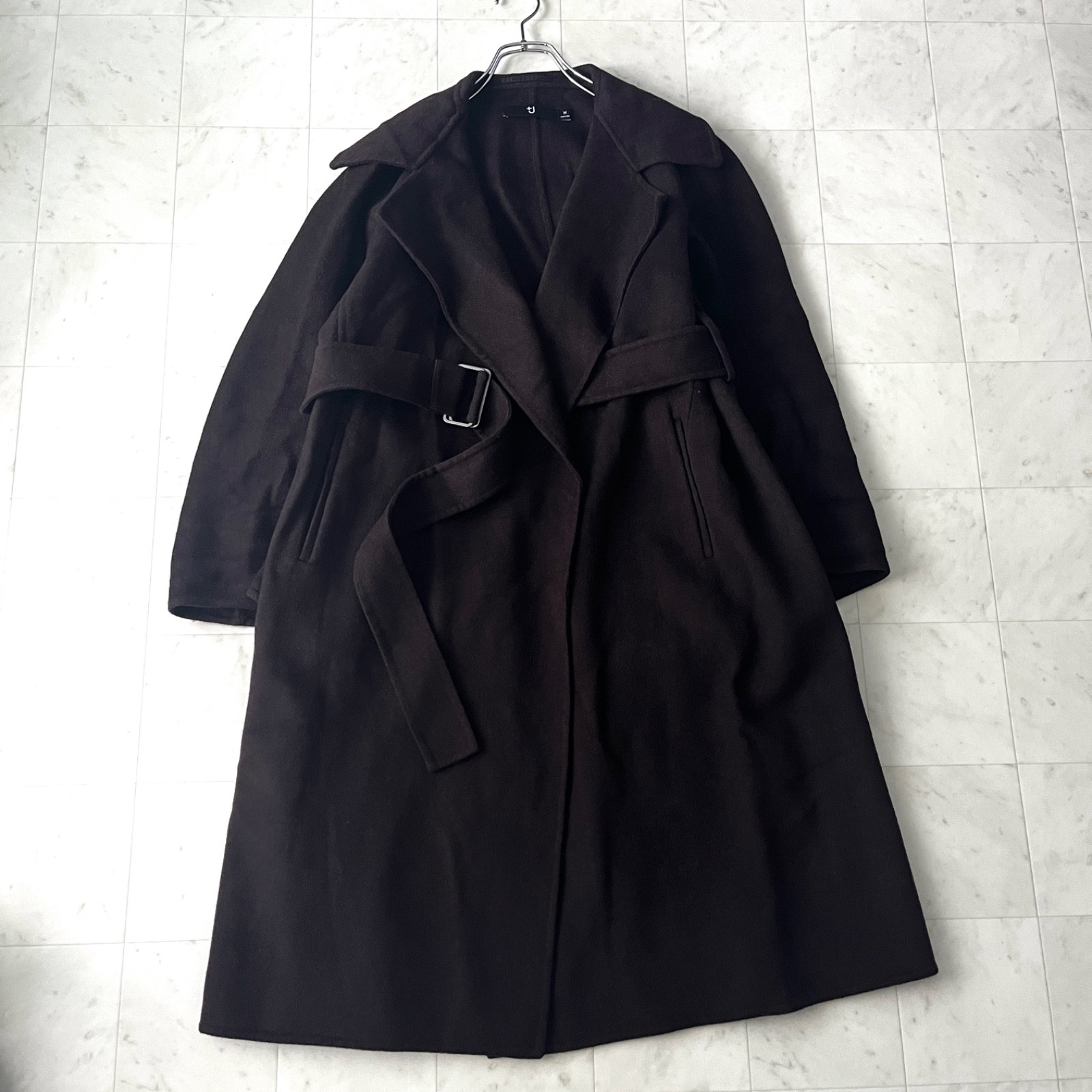 UNIQLO +J Cashmere Blend Tyrolocken Coat Belted Long Coat Black Women’s
