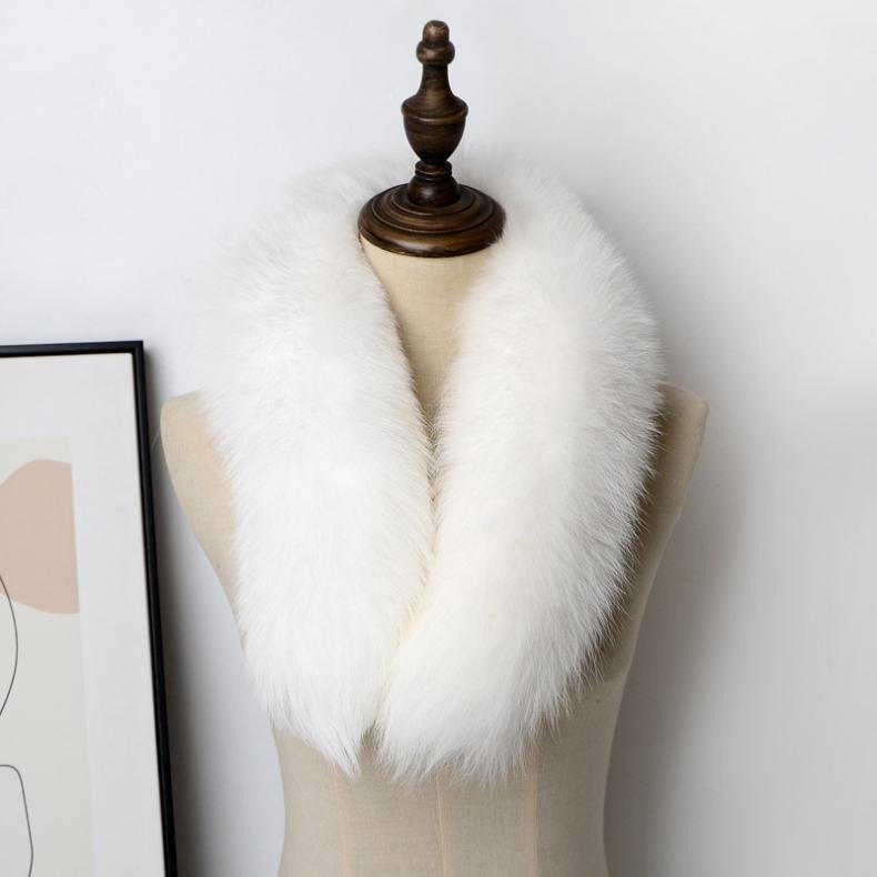 100% Real Fox Fur Genuine Scarf Collar Shawl Scarves Wrap Stole Neck Warmer Gift