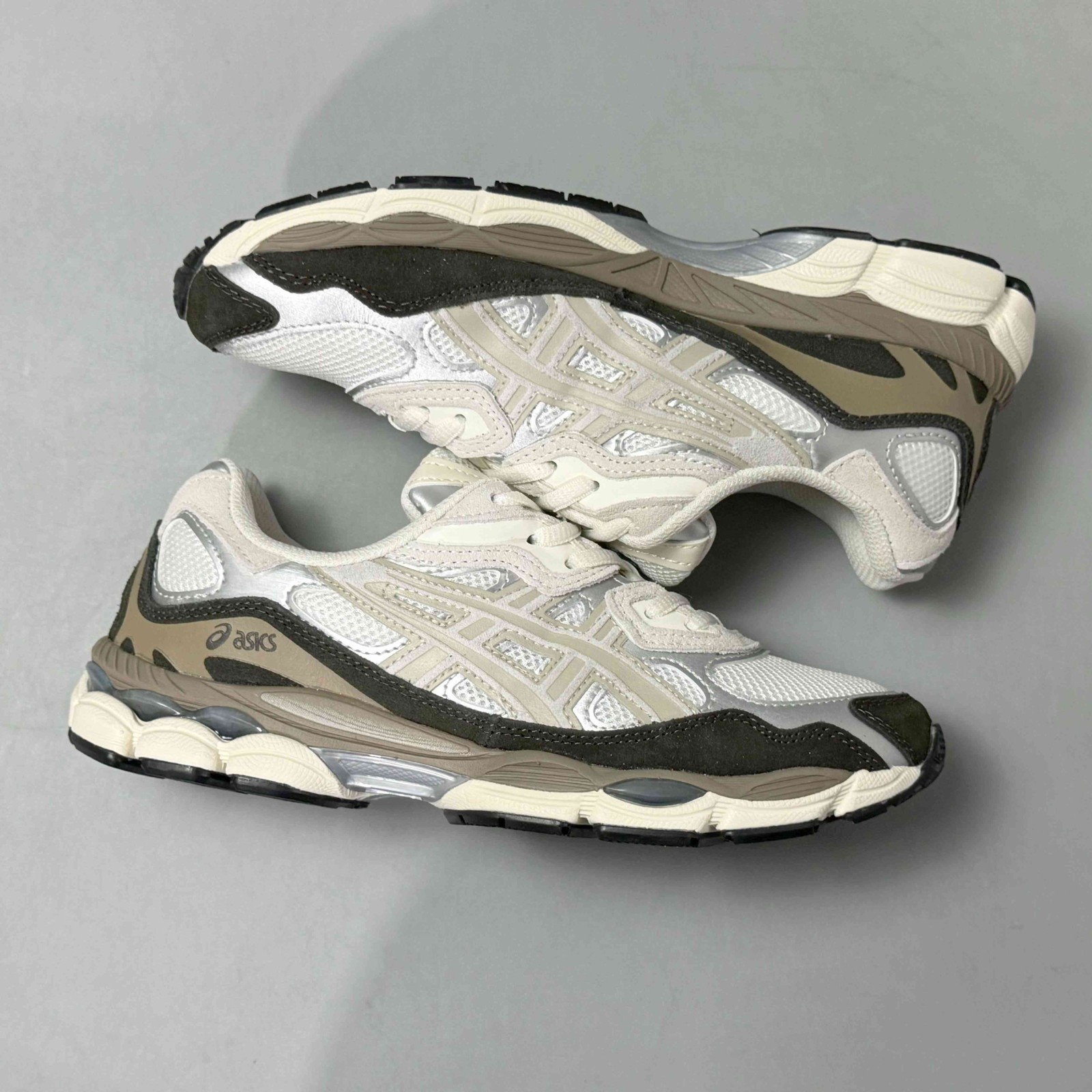 Asics Gel-NYC 1203A383-103 Beige Cream Brown Grey White Blue Ivory White Men’s S