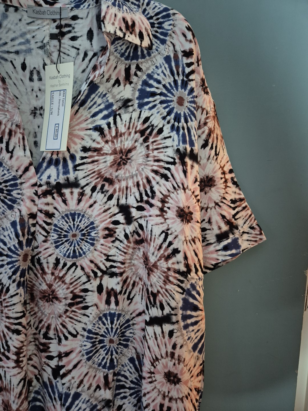BNWT Kasbah Size S/M Small Medium Multicolour Short Sleeve Shirt Dress (325/148)
