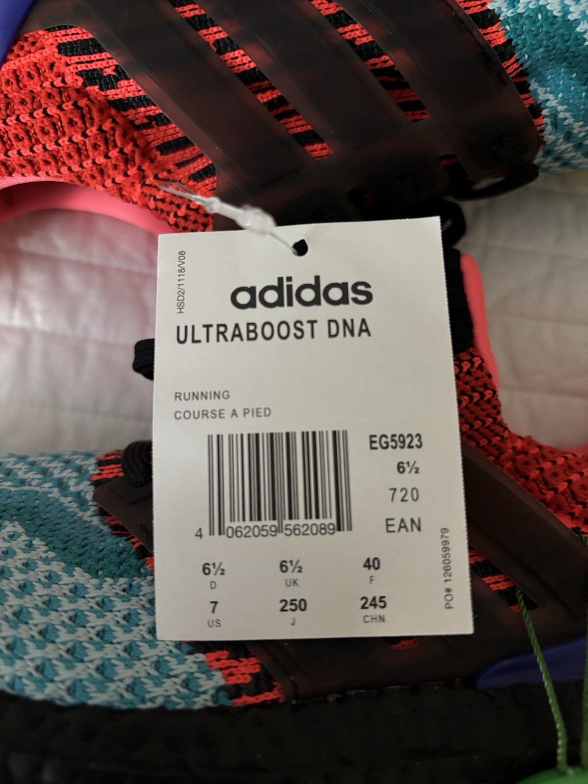 adidas UltraBoost DNA “What The” Primeknit Low Top Multicolor EG5923