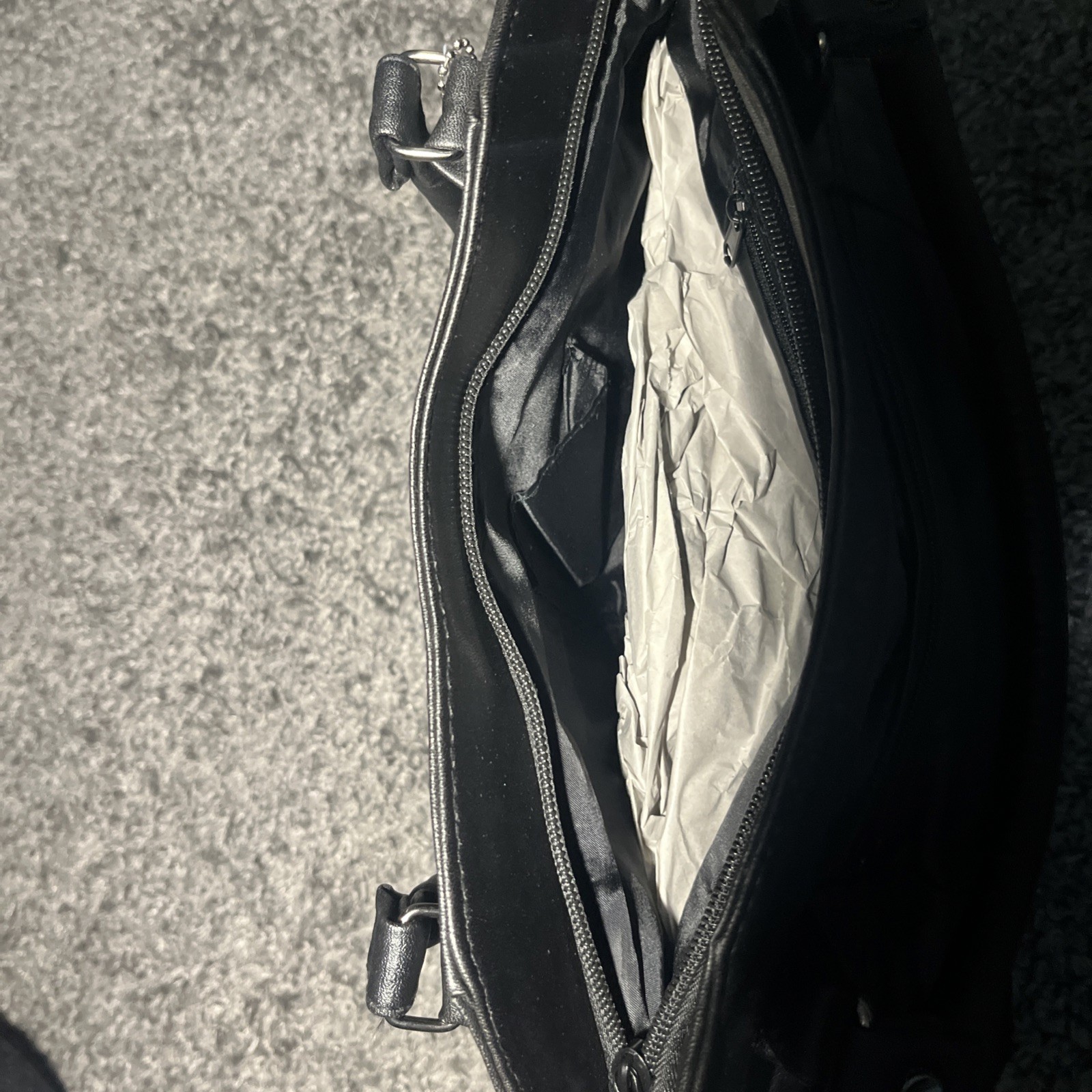 d’margeaux Black Handbag 61451Lh Leather And Man-Made Material Soft