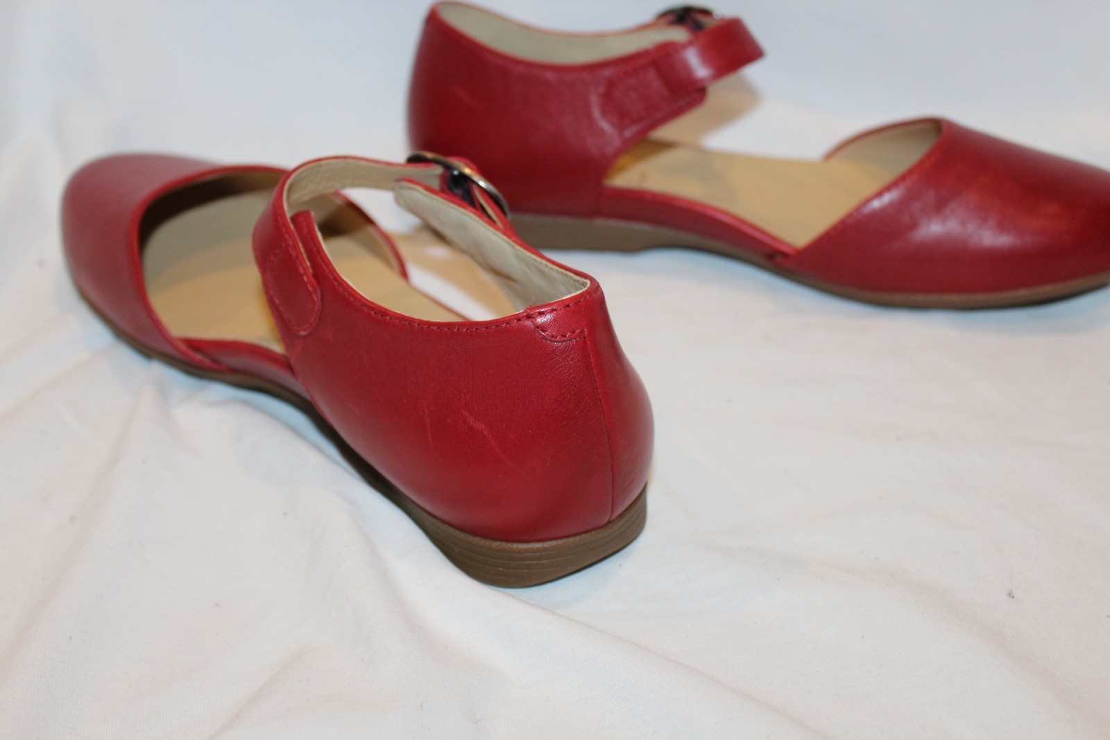 Dansko Liv Burnished Nappa Leather Strap Mary Jane EU 40 US 9.5-10 NEW RED