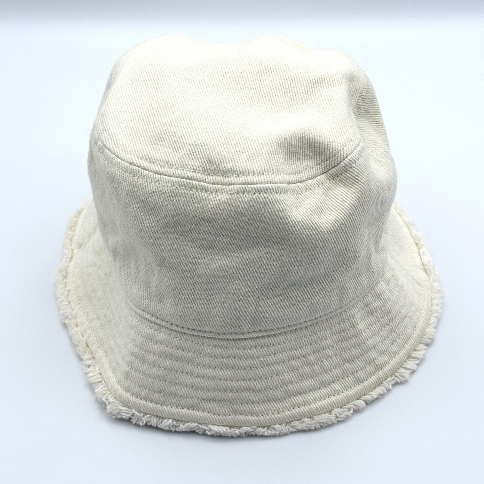 Sense of Grace Denim Fringe Bucket Hat Cream Ivory Adjustable Hand Wash Japan
