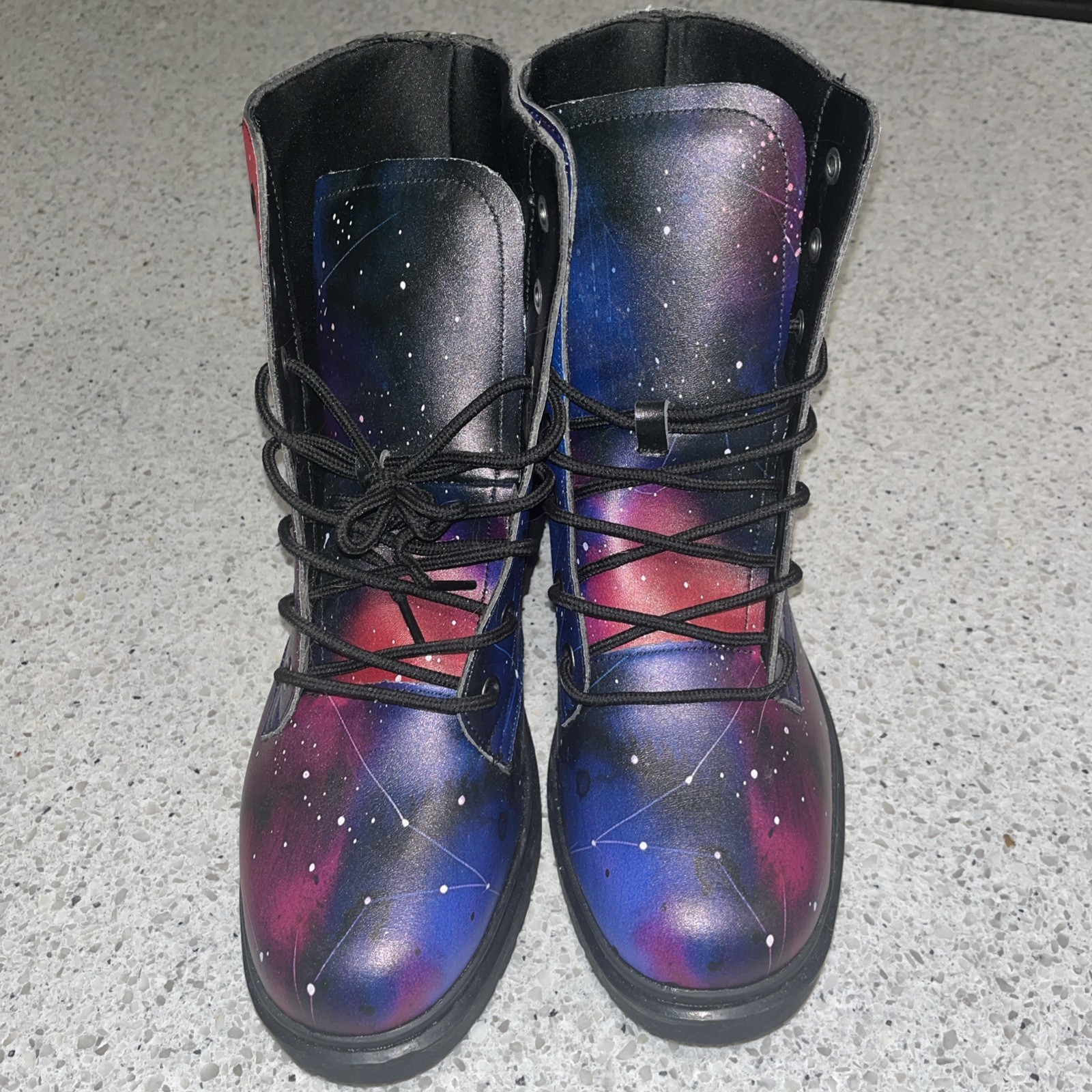 Rogue + Wolf Night boots Vegan Leather Doc-Style Boots Goth 9.5 Men, 11 Women