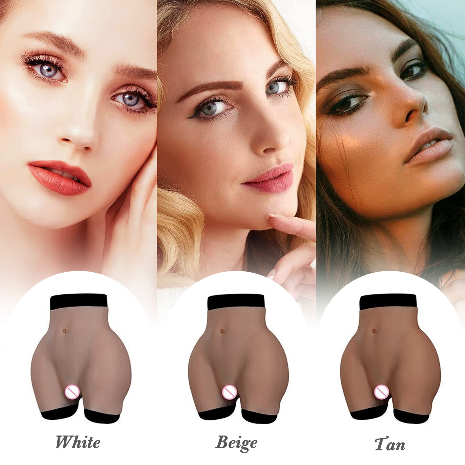 Silicone Hips Pants Plump Buttocks Sexy Silicone Buttocks Hip Up Enhanced panty