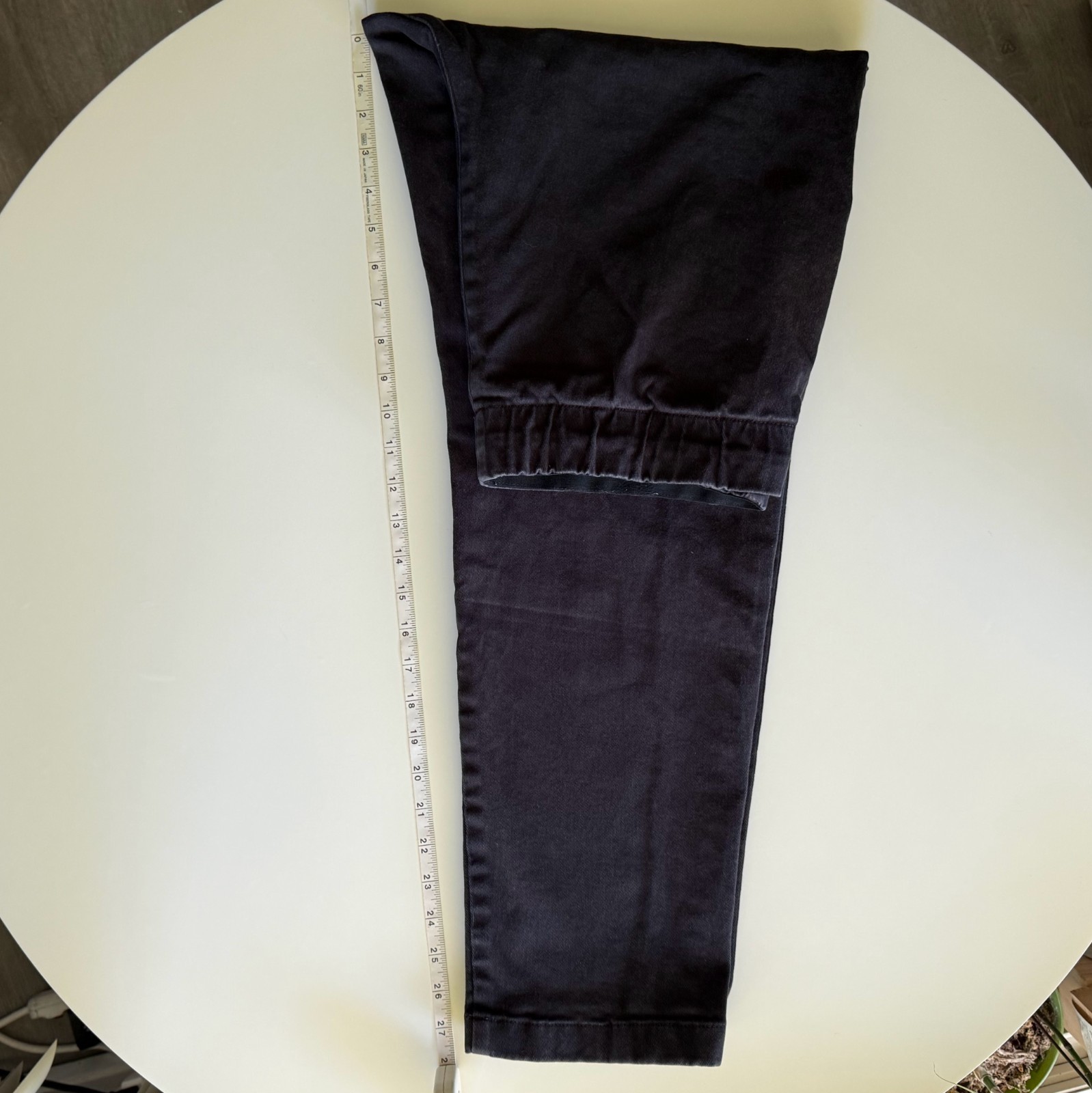 Everlane The Easy Pant Black Organic Cotton Drawstring Pull-On Pants Size M