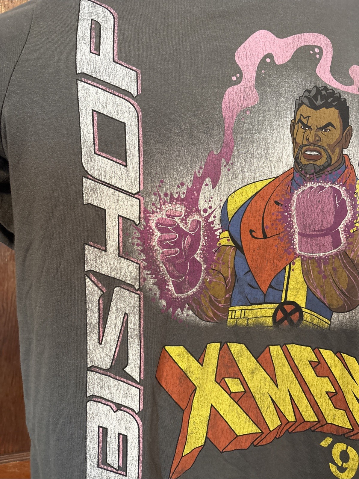 NWT X-MEN Marvel Studios BISHOP Gray Graphic Shirt Size XL Mens
