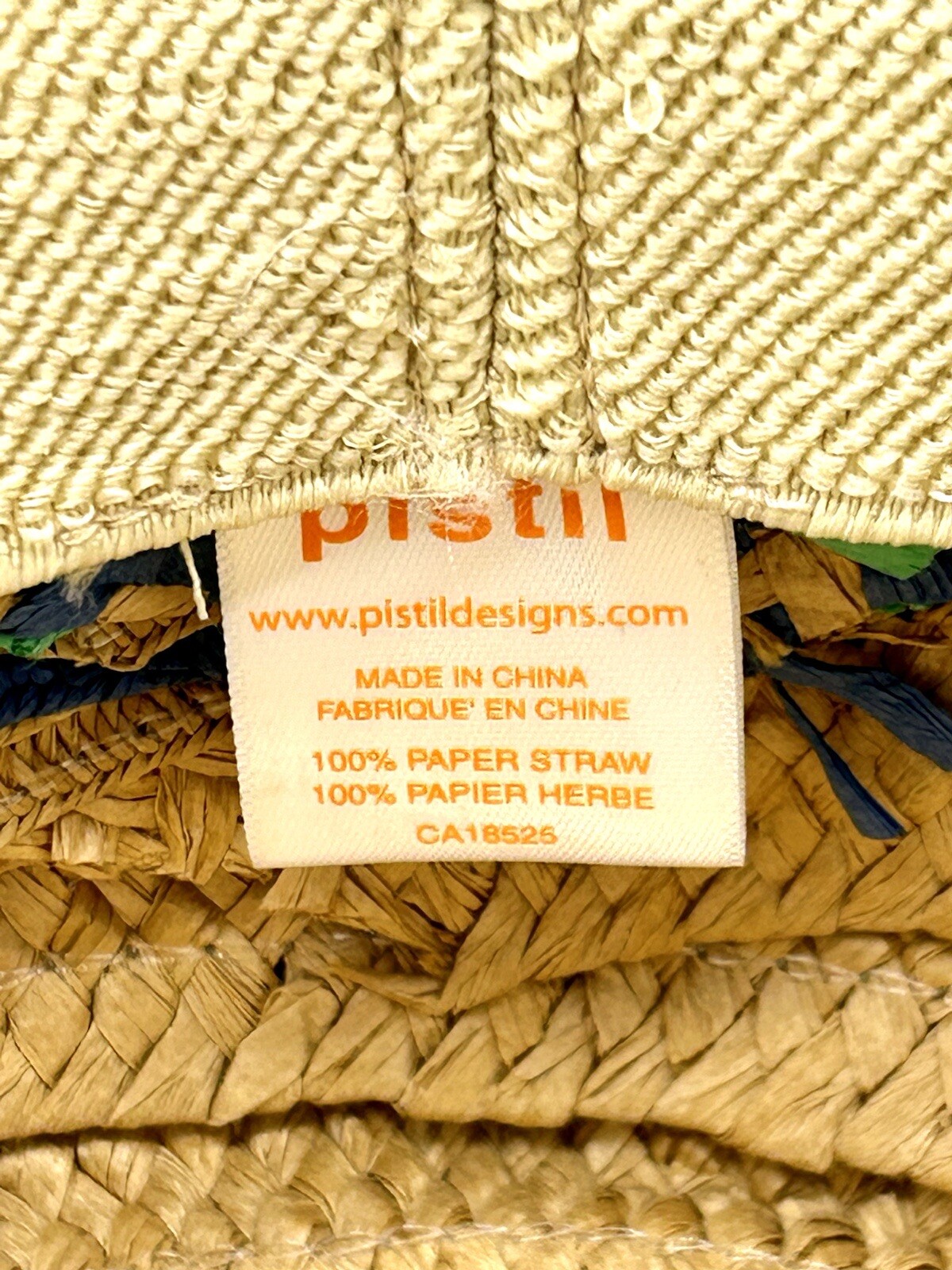 New Pistil Wide Brim Floppy Summer Straw Sun Hat Beach Women’s Unisex OS NWT