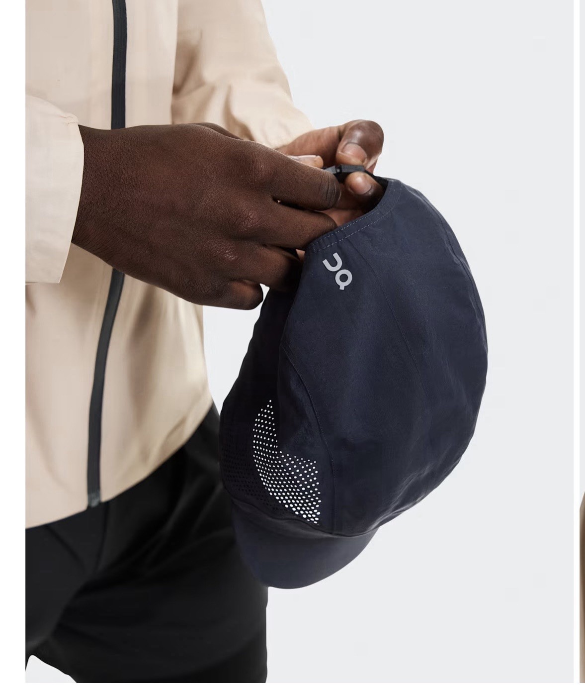 On Cloud Running Performance Panel Cap Lightweight Hat One Size $60 Black