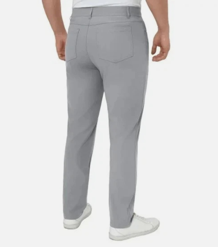 Modern Ambition Men’s 5-Pocket Pant Moisture Wicking Fabric Gray Size 30×32