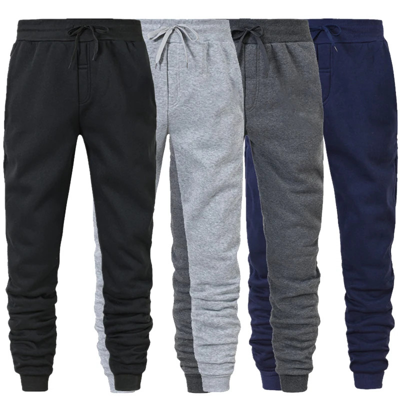 Men Jogger Sweatpants Slim Fit Gym Running Training Pants Drawstring Pockets Fit