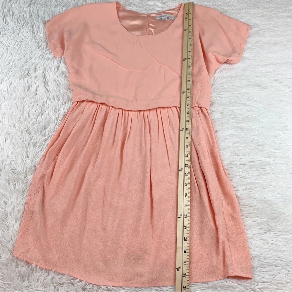 See by Chloe short sleeve skater mini dress in orange women size 4