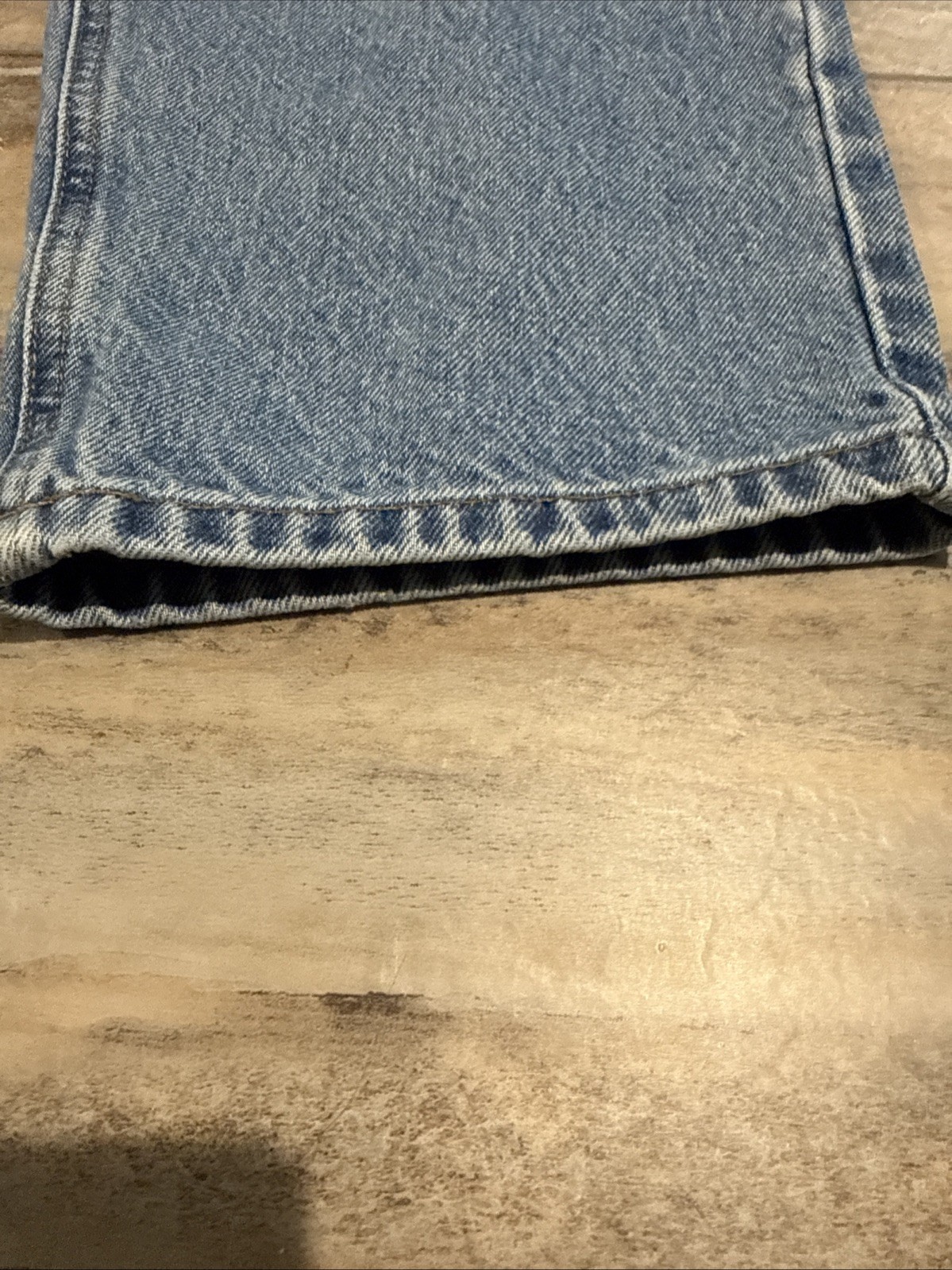 Carhartt Jeans Mens 36×30 Blue Medium Wash Carpenter Dungaree Fit Workwear