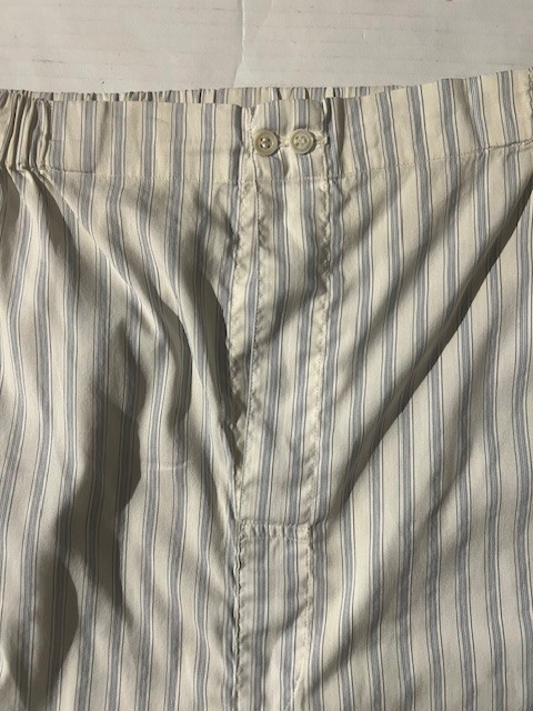 Vintage GRIGIO PERLA Men Fine Cotton Stripe Boxer Shorts Short sz L Eur 5 Italy