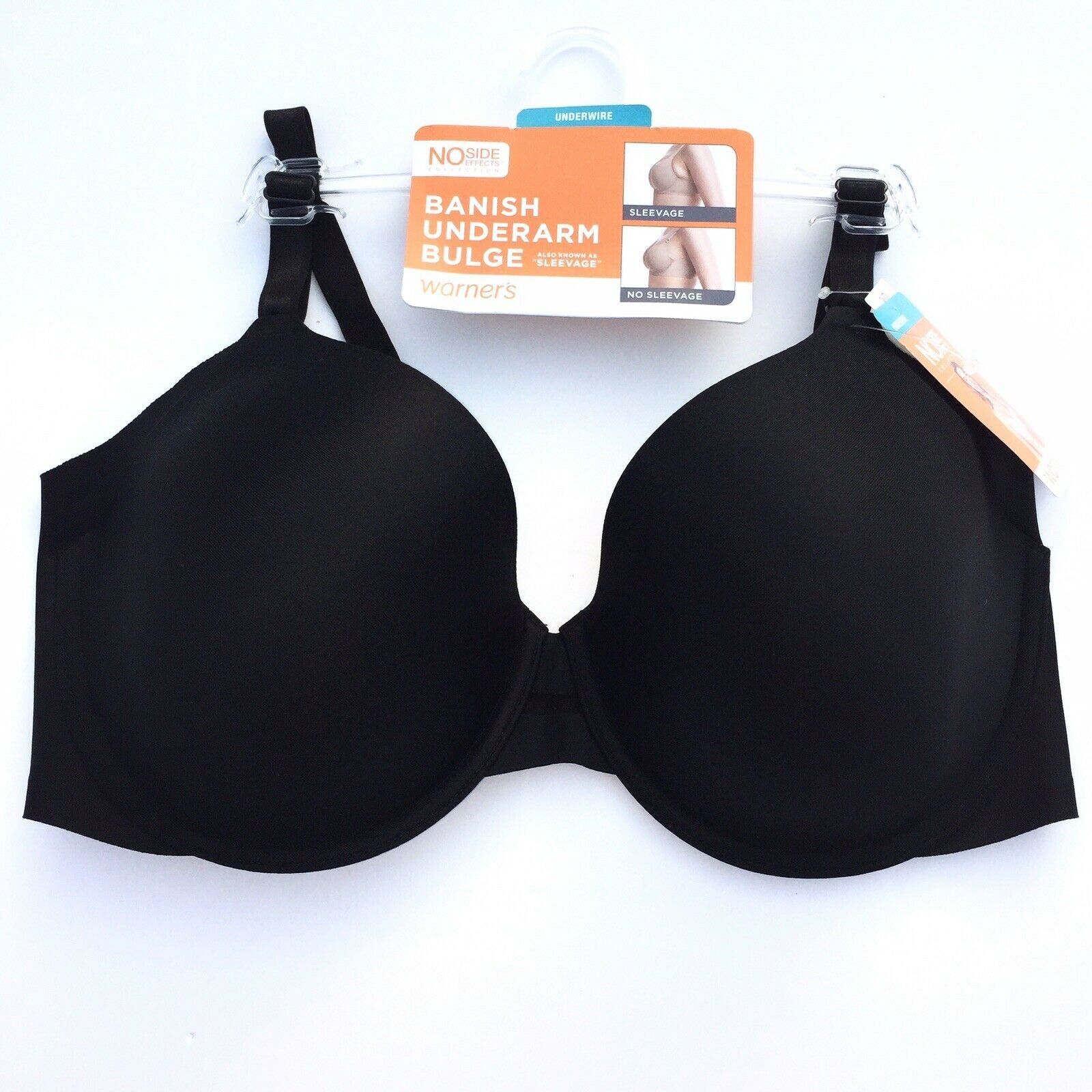 Warner’s Bra Underwire Full Coverage Side Smoothing Support No Side Effects 1356