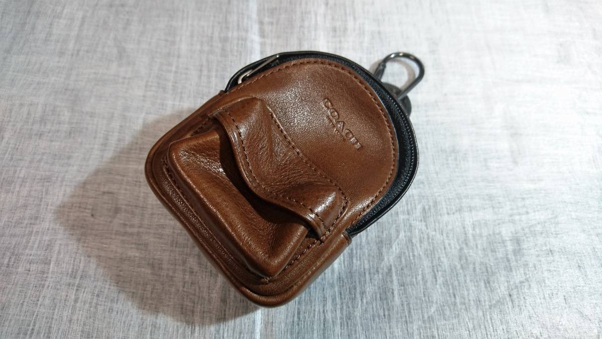 Brand COACH Leather Backpack Accessory