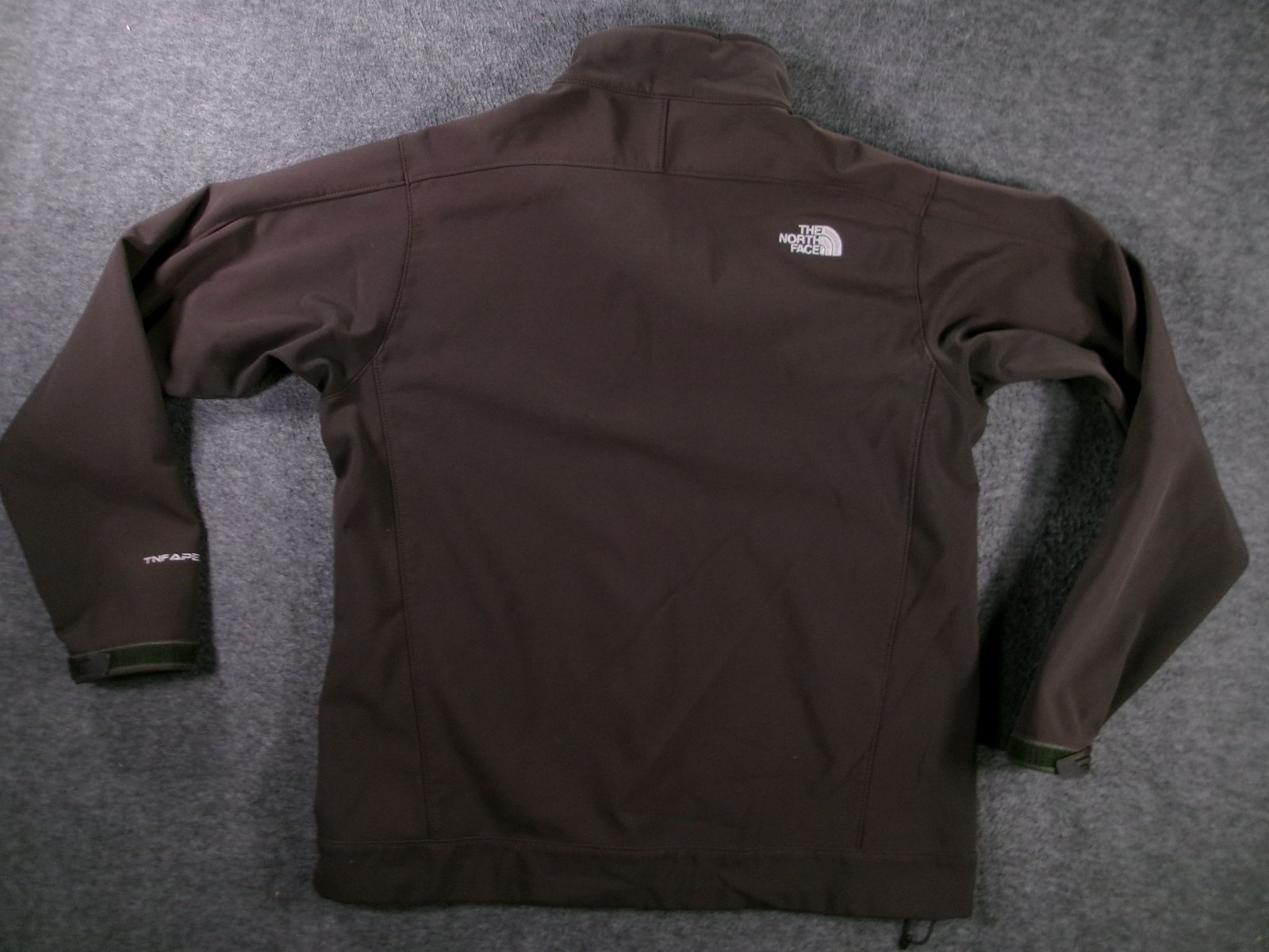 The North Face Softshell Jacket Men Extra Large Brown TNF Apex Zippered Pockets