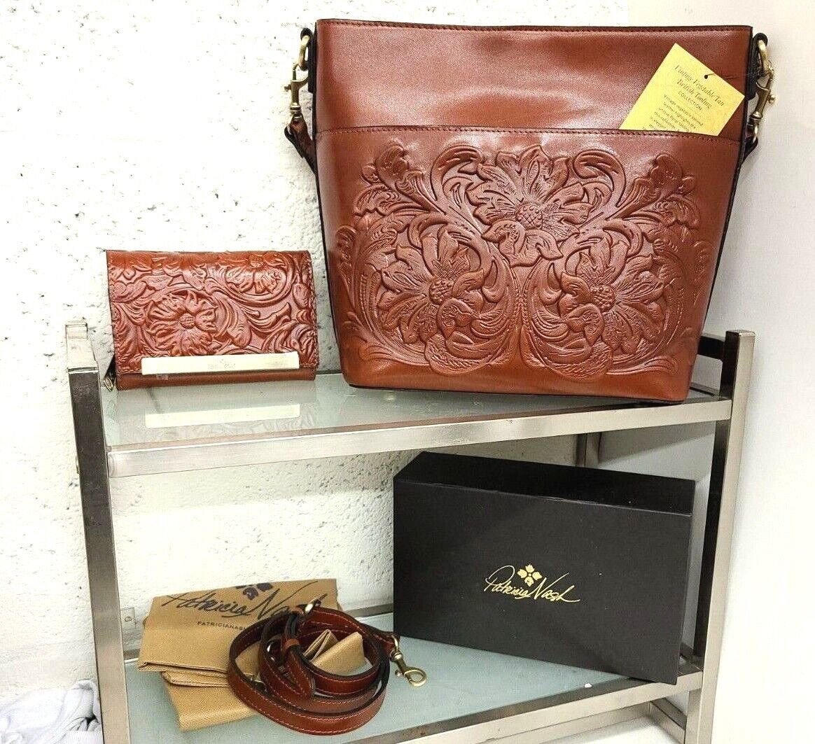 PATRICIA NASH HARPER Bag & CAMETTI Wallet CHOOSE FROM DROP MENU Leather CAMBO