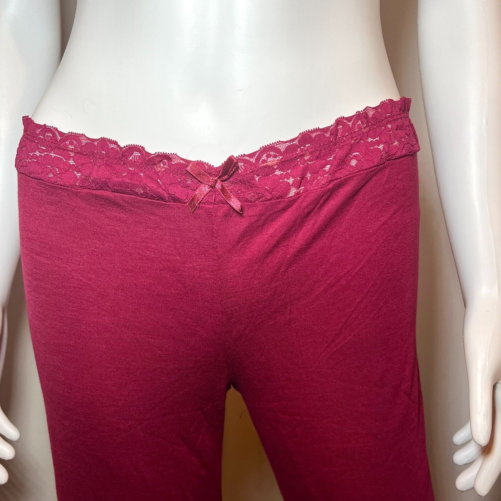 Gilligan & O’Malley Low Rise Wide Leg Flared Lace Pants S Grunge Whimsigoth Y2K