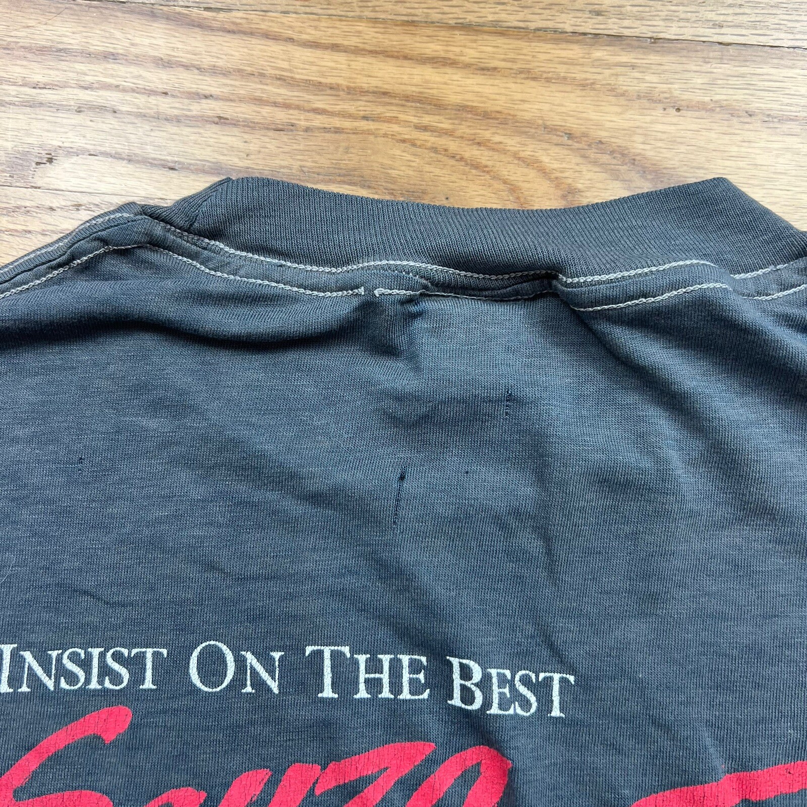Vintage Sauza Tequila 1980s Promo T Shirt Single Stitch Sz L Graphic Print Faded